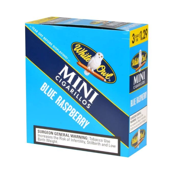 White Owl Mini Cigarillos Blue Raspberry