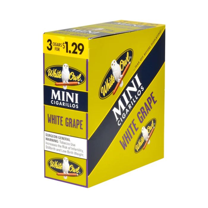 White Owl Cigarillos Mini White Grape