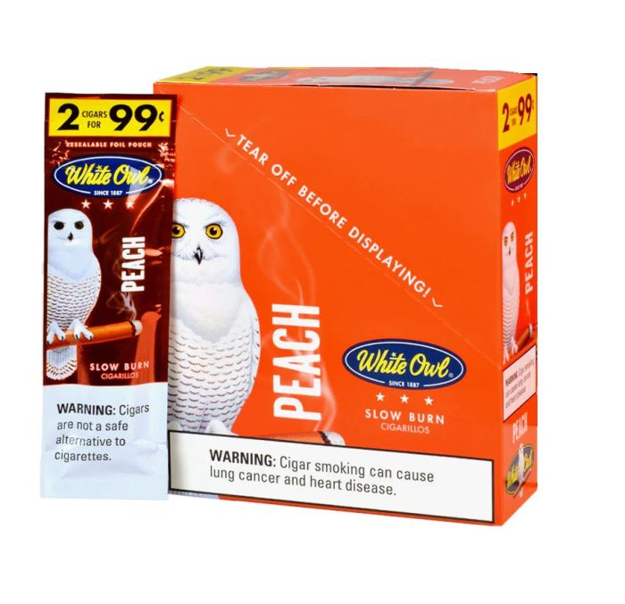 White Owl Peach Cigarillos