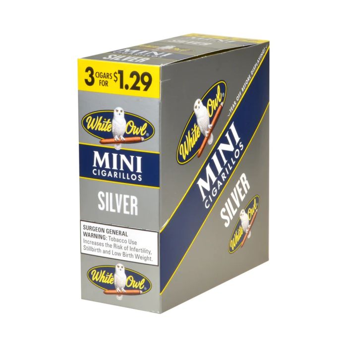 White Owl Mini Cigarillos Silver