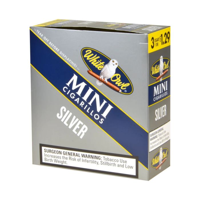 White Owl Mini Cigarillos Silver