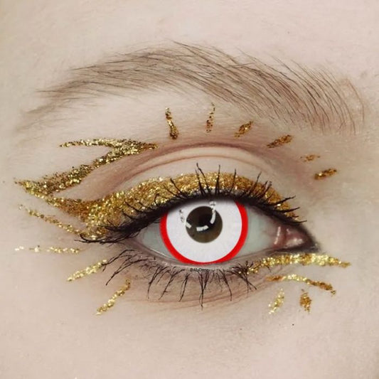 White R Edge Contacts lens