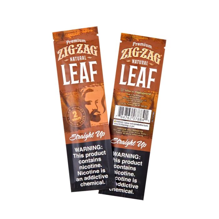 Zig Zag Natural Leaf Wraps Straight Up 50CT