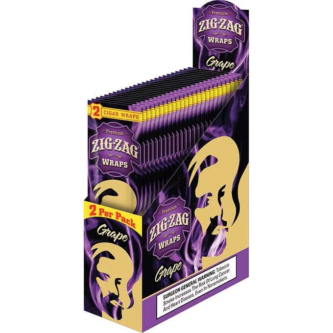 Zig Zag Cigar Wraps Grape 50CT